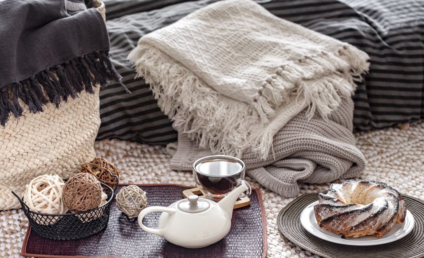 Luksus plaid og puder